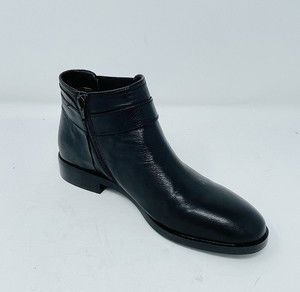 Aerosoles Martha Stewart Susan Leather Ankle Boot  in Black Womans Shoes  7.5 M